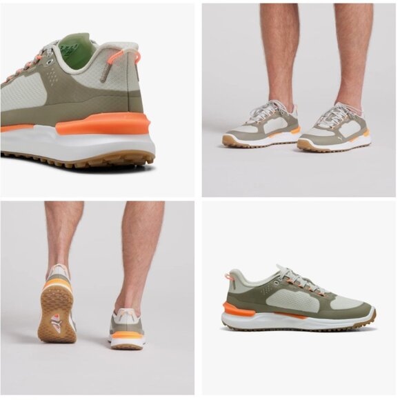 Puma IGNITE ELEVATE X Spikeless Golf Shoes MEN'S  $130 Sedate Gray / Velvet Moss - Picture 4 of 12